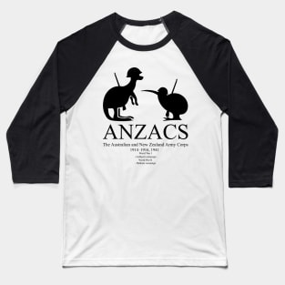 ANZAC Australian and New Zealand Army Corps 2B - Gallipoli Campaign Baseball T-Shirt